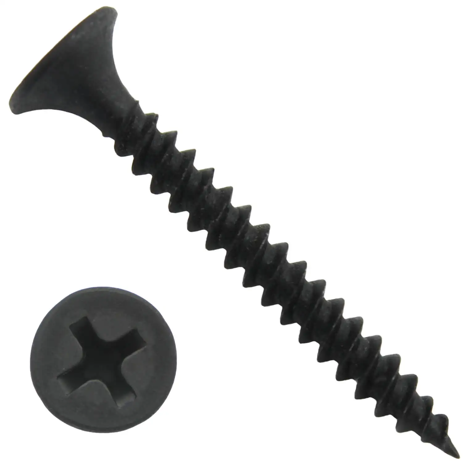 H4d0ac6a357c14409a428ee360c94c984r.webp Screw Manufacturer Screw and Fastener 4.2*100mm Black Phosphating Drywall Screws - Image 1