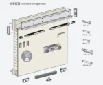 Modern Silent Ghost Sliding Door Hardware-Durable Metal with Rust-proof Features for Wooden Door - Image 3