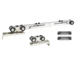 Modern Apartment Sliding Door Hardware with Soft Close Concealed Track Nickel Finish 150kg Capacity Premium Materials - Image 4