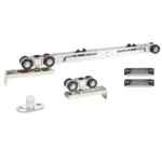 Modern Apartment Sliding Door Hardware with Soft Close Concealed Track Nickel Finish 150kg Capacity Premium Materials - Image 3