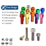 All Size M2 M3 M5 M6 M8 ISO 4762/ DIN912 Titanium Gr1 Gr2 Hexagon Socket Head Cap Screws Hex Bolts
